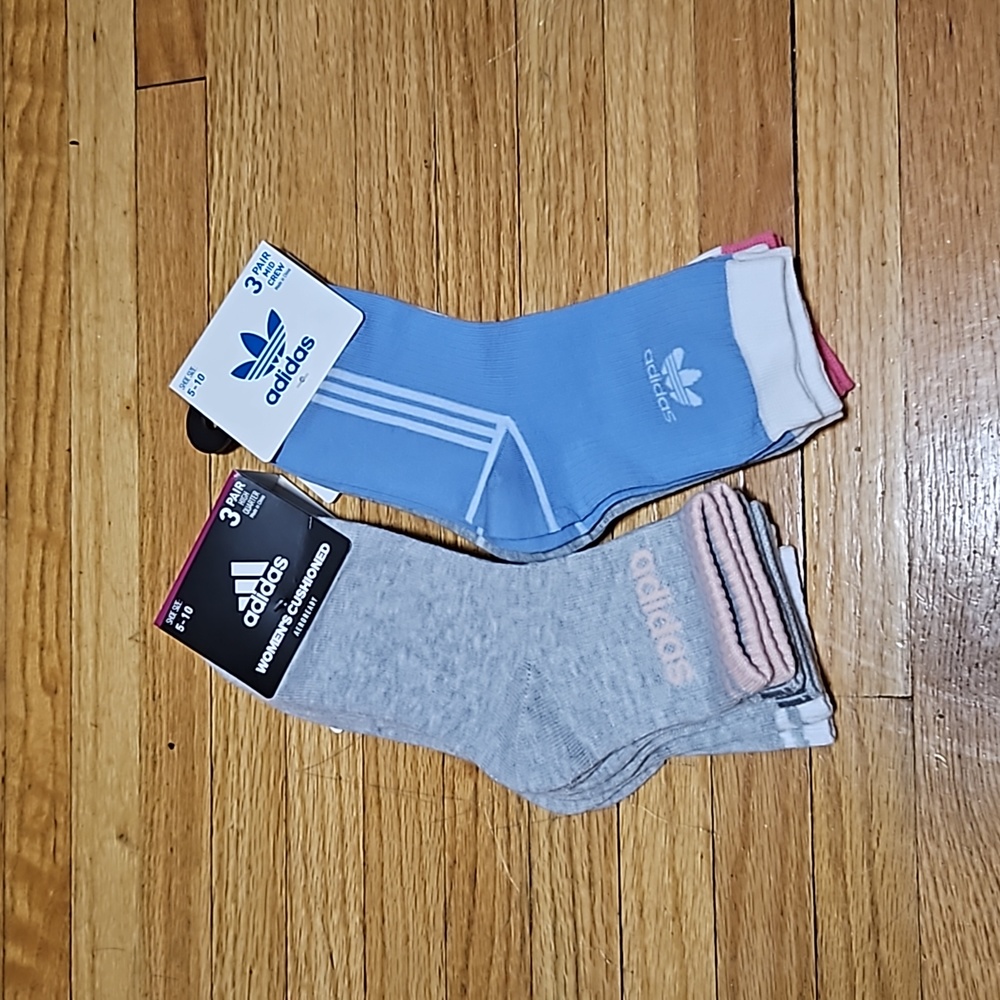 NWT Adidad Women's Socks Sizw 5-10